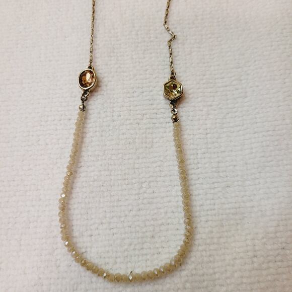 Loft long bead and stone necklace - Picture 4 of 7